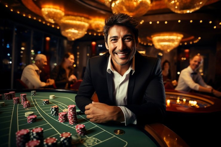 vavetogel live-dealer studio with multi-camera feed and gaming tables